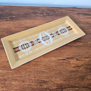 Pendleton Heritage Home Collection Yellow Ceramic Rectangular Serving Tray